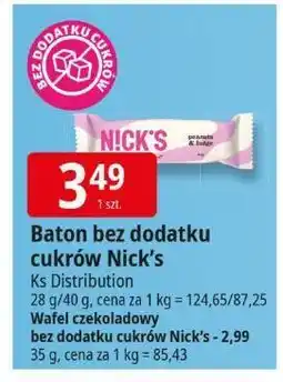 E.Leclerc Baton bez dodatku cukrów Nick's Ks Distribution oferta