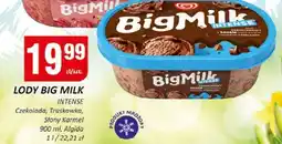 Chorten Lody Big Milk Intense truskawka Algida oferta