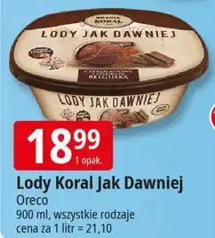 E.Leclerc Lody czekoladowe z czekoladą belgijską Bracia Koral Jak Dawniej oferta