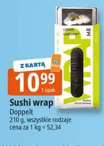 E.Leclerc Sushi wrap łosoś łagodny Doppelt oferta