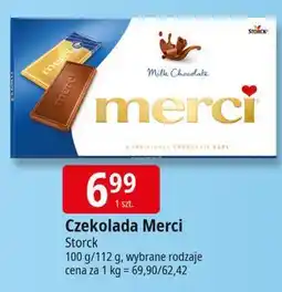 E.Leclerc Czekolada mleczna Storck Merci oferta