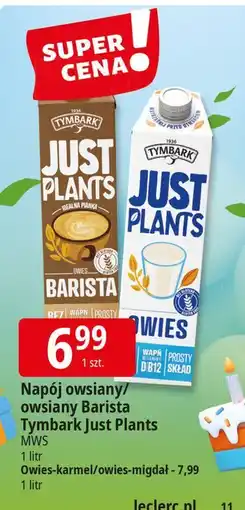 E.Leclerc Napój migdałowy Tymbark Just Plants oferta
