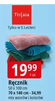 E.Leclerc Ręcznik 70 x 140 cm Tissaia oferta
