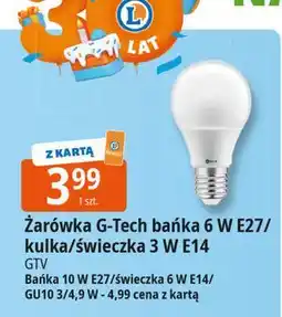 E.Leclerc Żarówka bańka 6w e27 G-Tech oferta