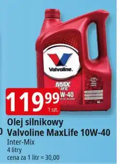 E.Leclerc Olej max life 10w-40 Valvoline oferta