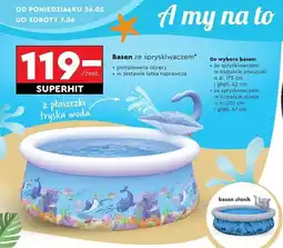 Biedronka Basen ze spryskiwaczem słoń 205 cm oferta