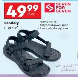 Biedronka Sandały męskie 42-45 Seven For 7 oferta