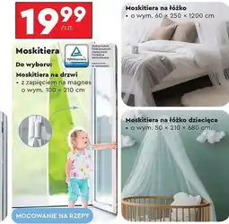 Biedronka Moskitiera na drzwi 100 x 210 cm biały Gardenic oferta