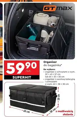 Biedronka Organizer do bagażnika z warstwą izolacyjną Gt Max oferta