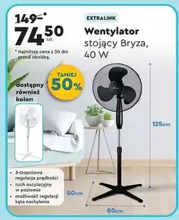 Biedronka Wentylator stojący esf-400 Extralink oferta
