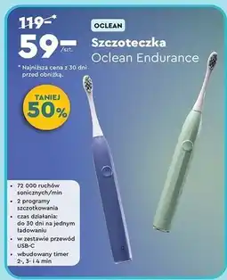 Biedronka Szczoteczka do zębów endurance green Oclean oferta