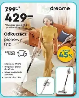 Biedronka Odkurzacz pionowy u10 Dreame oferta
