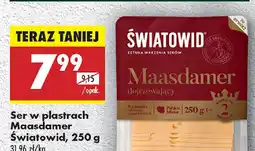 Biedronka Ser w plastrach Maasdamer Swiatowid oferta