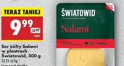 Biedronka Ser żółty Salami w plastrach Swiatowid oferta