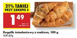 Biedronka Rogalik śniadaniowy z makiem oferta