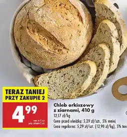 Biedronka Chleb orkiszowy z ziarnami oferta
