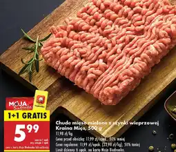 Biedronka Chude mięso mielone z szynki wieprzowej Kraina Mięs oferta