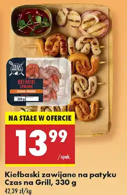 Biedronka Kiełbaski zawijane na patyku Czas na Grill oferta