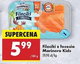 Biedronka Fileciki z łososia Marinero Kids oferta