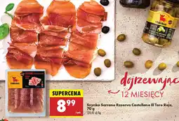 Biedronka Szynka Serrano Reserva Castellano El Toro Rojo oferta