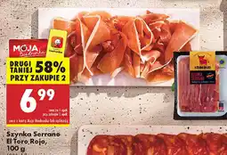 Biedronka Szynka Serrano El Toro Rojo oferta