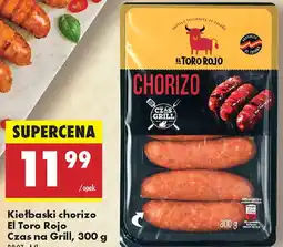 Biedronka Kiełbaski chorizo El Toro Rojo oferta