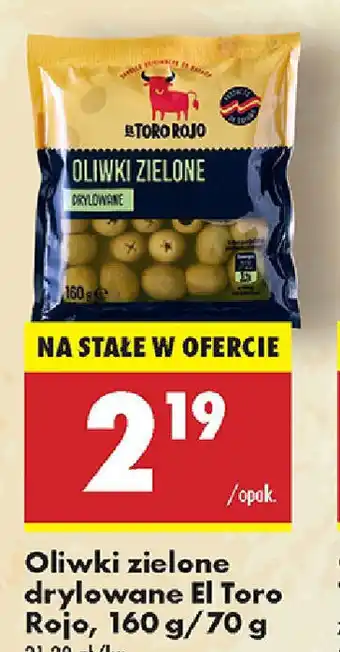 Biedronka Oliwki zielone drylowane El Toro Rojo oferta