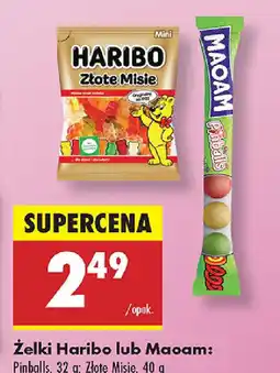 Biedronka Zelki Haribo lub Maoam oferta