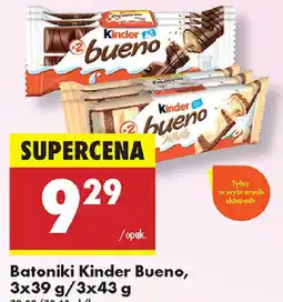 Biedronka Batoniki Kinder Bueno oferta