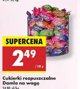Biedronka Cukierki rozpuszczalne Damla na wagę oferta