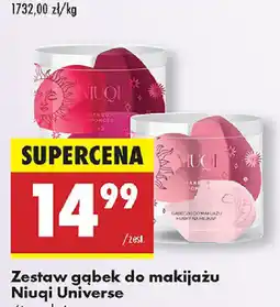 Biedronka Zestaw gąbek do makijażu Niuqi Universe oferta