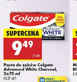 Biedronka Pasta do zębów Colgate Advanced White Charcoal oferta