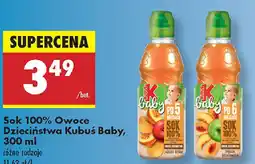Biedronka Sok 100% Owoce Dzieciństwa Kubuś Baby oferta