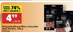 Biedronka Przysmak dla psa filety z kurczaka Activ Pet Plus oferta