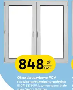 Castorama Okno dwuszybowe PCV oferta