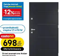 Castorama Drzwi zewnętrzne Amber oferta