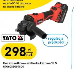 Castorama Bezszczotkowa szlifierka kątowa Yato 18 V oferta