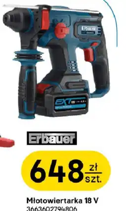 Castorama Młotowiertarka Erbauer 18 V oferta