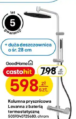 Castorama Kolumna prysznicowa Levanna z baterią termostatyczną oferta