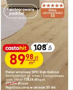 Castorama Panel winylowy SPC Dąb Galicus oferta