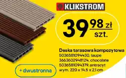 Castorama Deska tarasowa kompozytowa Klikstrom oferta