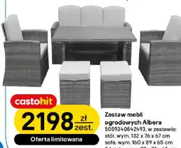 Castorama Zestaw mebli ogrodowych Albera oferta