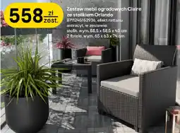 Castorama Zestaw mebli ogrodowych Claire ze stolikiem Orlando oferta