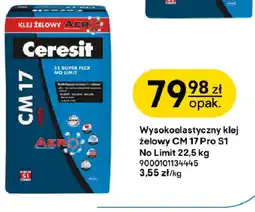 Castorama Wysokoelastyczny klej żelowy Ceresit CM 17 Pro S1 oferta