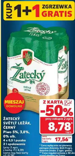 Kaufland Piwo Zatecký oferta