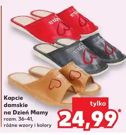 Kaufland Kapcie damskie na Dzień Mamy oferta