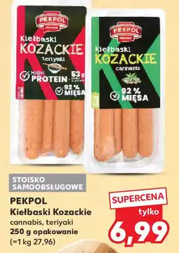 Kaufland Kiełbaski Kozackie Pekpol oferta
