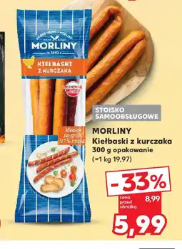 Kaufland Kiełbaski z kurczaka Morliny oferta