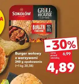 Kaufland Burger wołowy z warzywami oferta