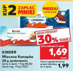 Kaufland Kinder Mleczna Kanapka oferta